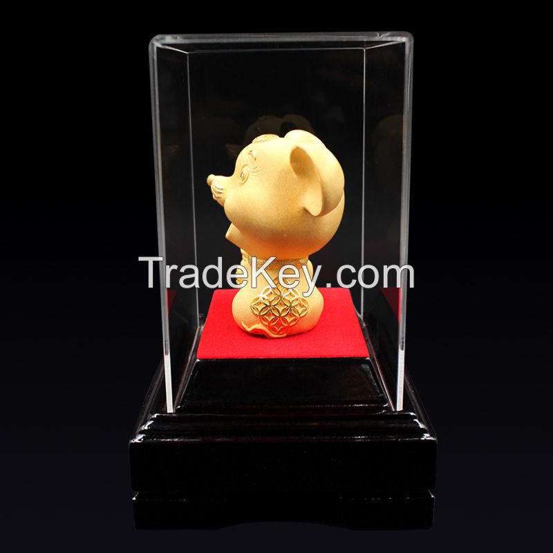 Velvet Sand Gold Crafts Golden Mouse