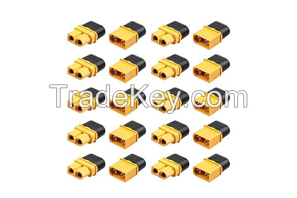 10 Pair XT60H (XT60 Upgrade) Male Female Bullet Connectors Power Plugs With Sheath For Lipo Battery RC Planes Cars