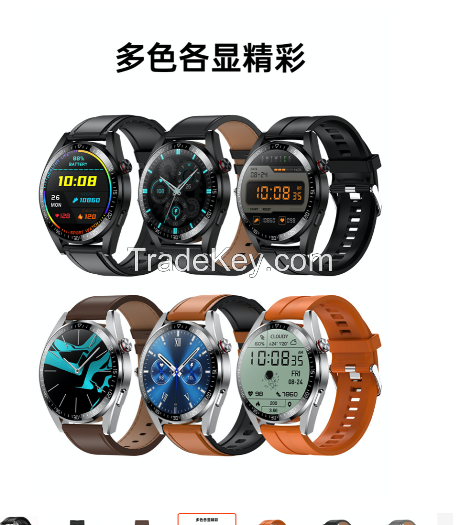 Moonshine New 1.39 AMOLED High Definition Screen Bluetooth Calling Smart Watch Music Temperature NFC Customized Software Watch