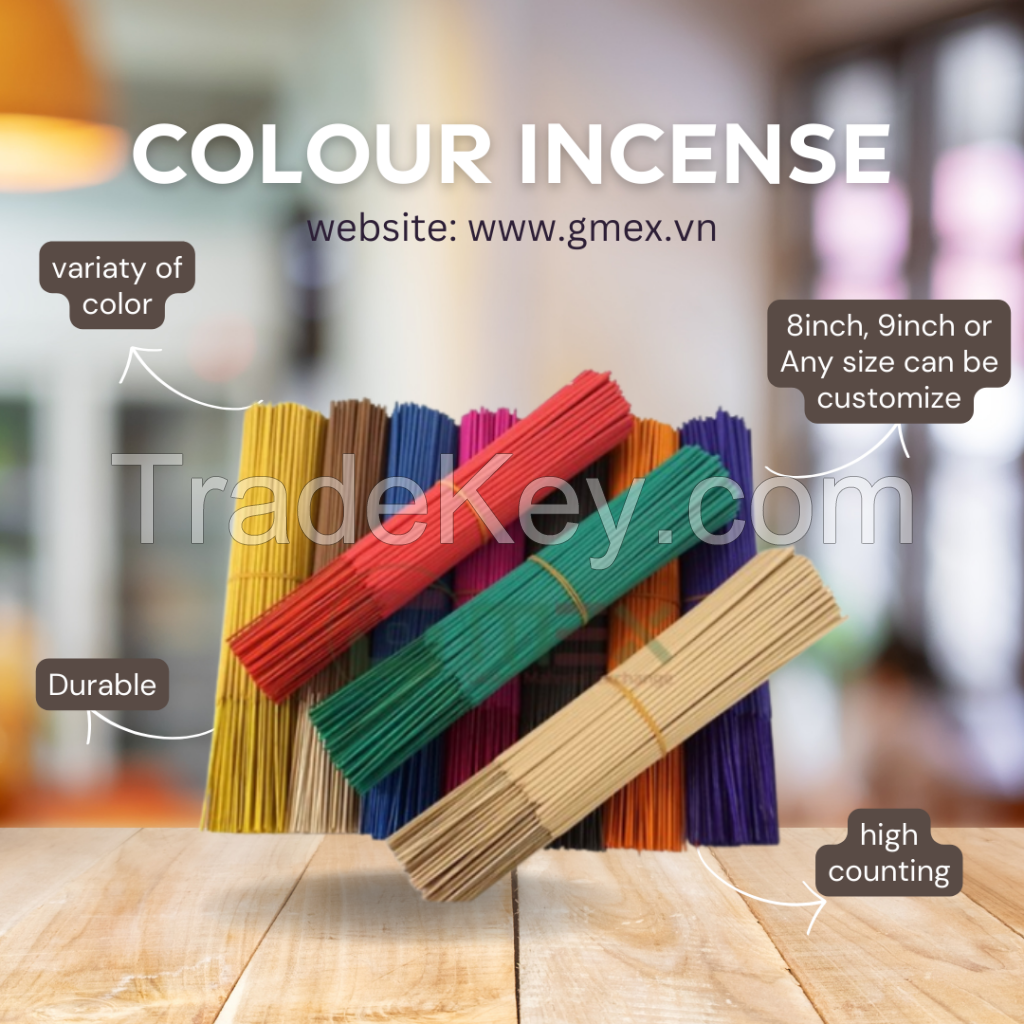 High Quality Un-scented or Scented Incense Sticks in Various Colors Agarbatti Product From Vietnam