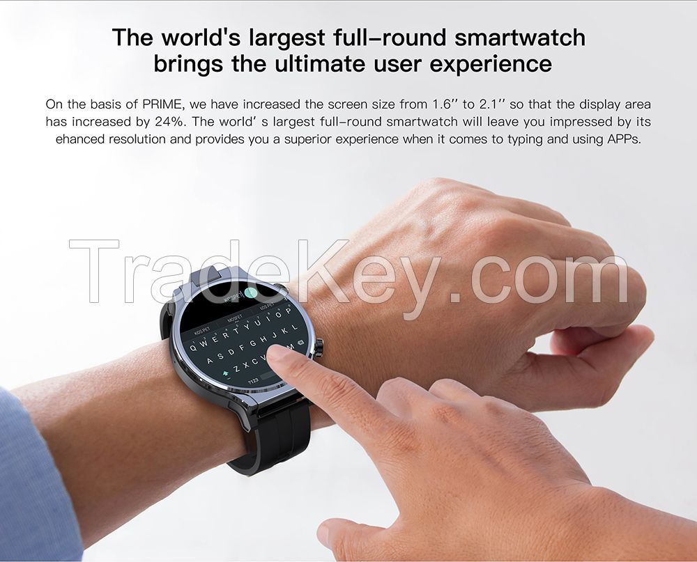 2024 Latest Design KGP Prime 2 Network Support 4g Lte Video Phone Call Android Smart Watch With 4g Sim Internet Playstor