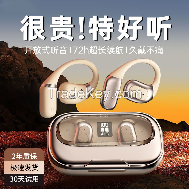 2024 cross-border new over-ear amplifier bone conduction high-quality ultra-long battery life and noise reduction sports Bluetooth headset