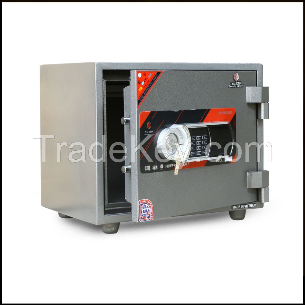 Vaultix Fire Proof Steel Digital Safebox Grey - 41X48X38 CM