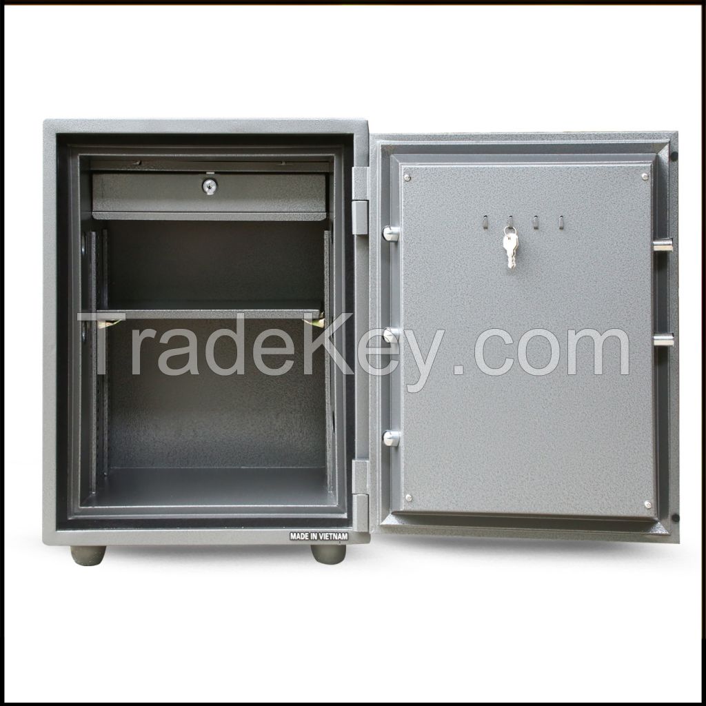 Vaultix Fire Proof Steel Digital Safebox Grey - 56x42x35 CM