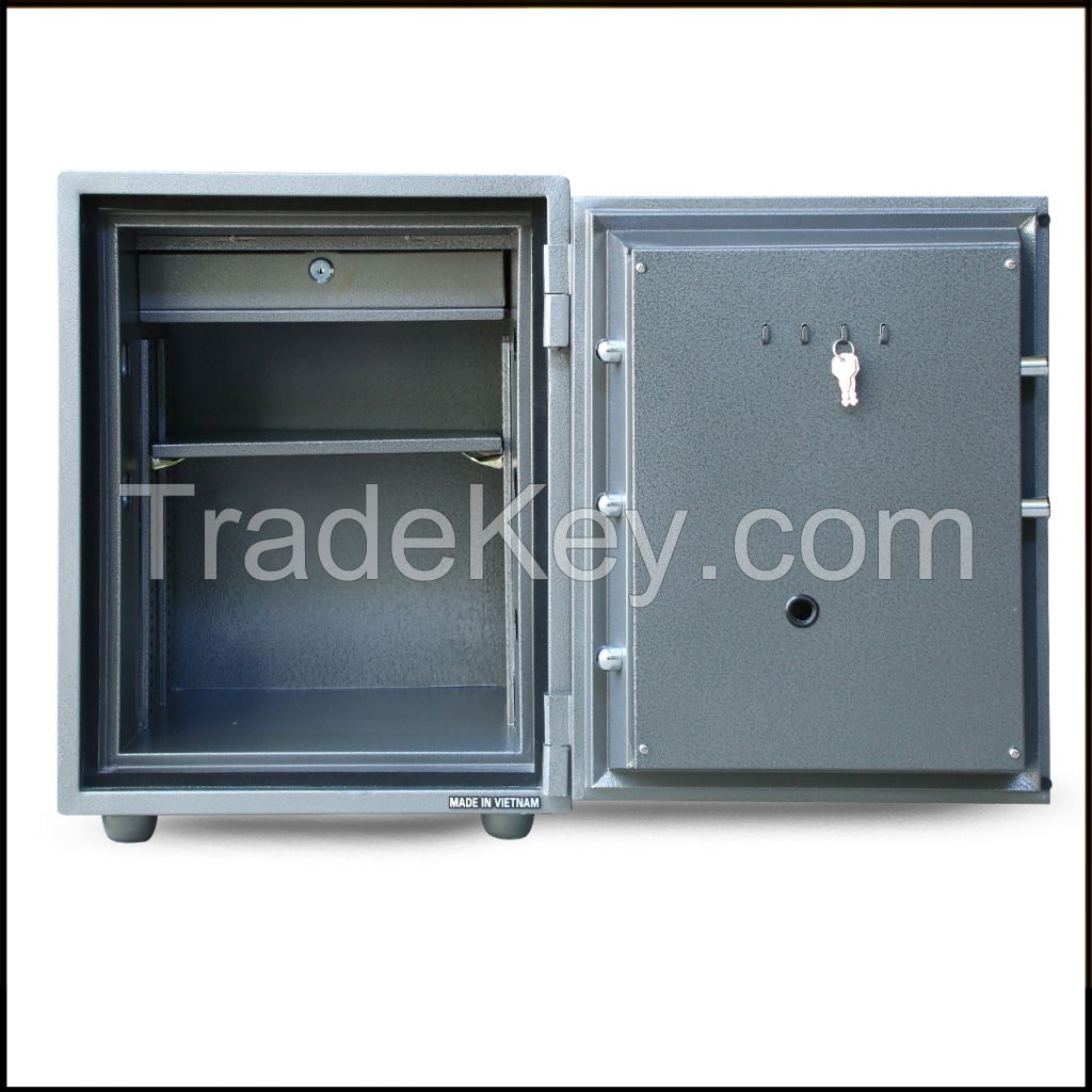 Vaultix VX56E7 Fire Proof Steel Digital Safebox Grey - 56X42X35 CM