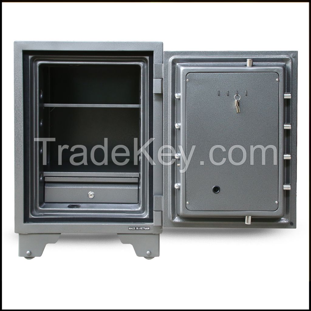Vaultix VX70E7 Fire Proof Steel Digital Safebox Grey - 70X45X46 CM