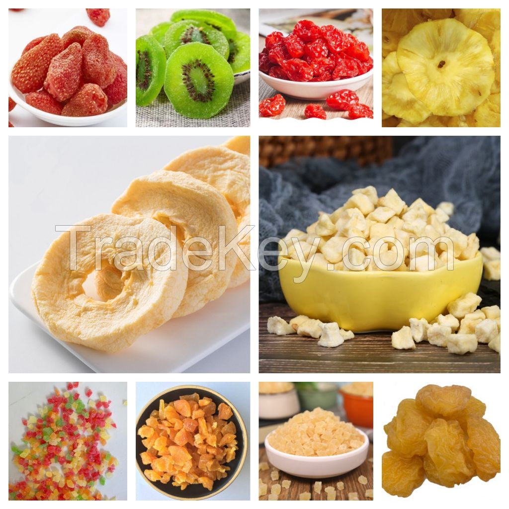 All kinds of dried fruits