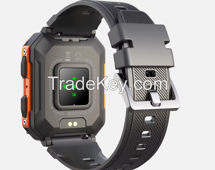2023 Outdoor Smart Watch for Men BT Call IP68 Waterproof Large Memory Outdoor Sports Smartwatch 380mAh Large Battery