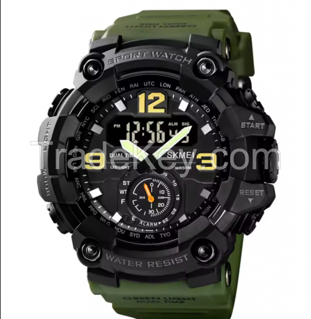 Cheap Price Skmei Wholesale Watches Men More Time Sport Watch Analog Digital Plastic Watch