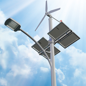 Solar wind hybrid LED street light