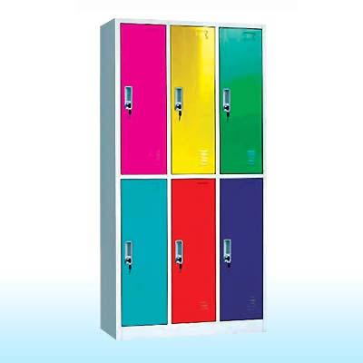 colorful 6-color locker