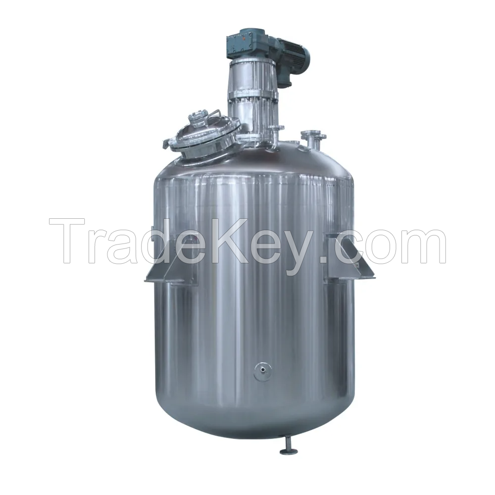 CE 2000L Glass Lined Jacketed Reactor Chemical Reactor Kettle