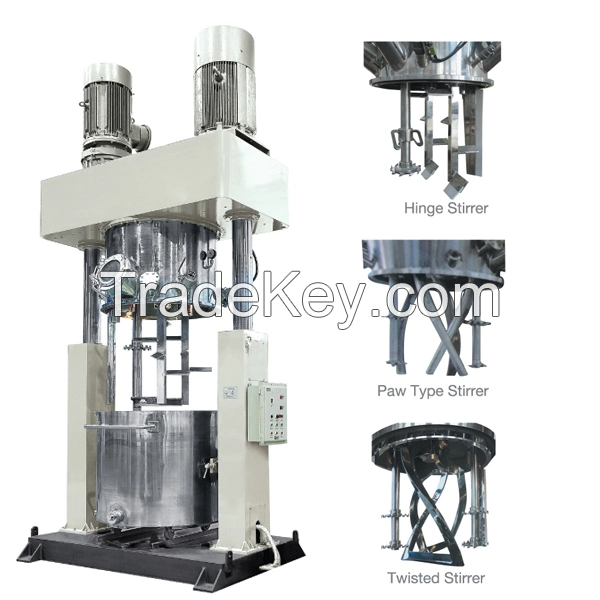 Stainless Steel Vacuum ExperimentalÃ‚Â DoubleÃ‚Â PlanetaryÃ‚Â Dual High-Speed PowerÃ‚Â MixerÃ‚Â Chemical Equipment