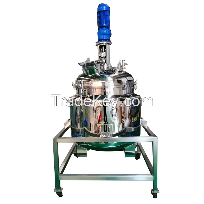 SS304 Mixing Coating Tank Disperser Mixer Tank Equipment For Making Shampoo Toothpaste