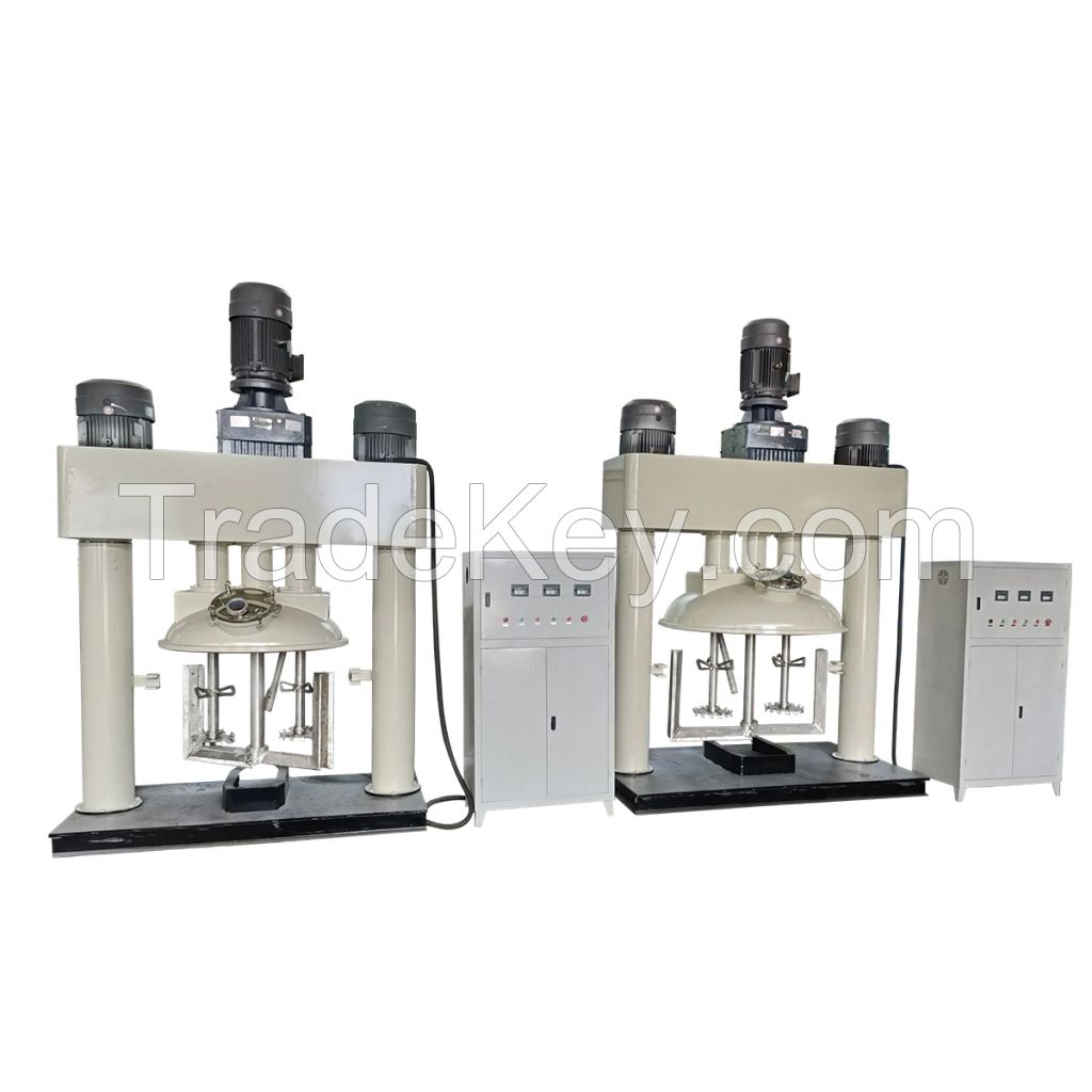 High Viscosity Triple Shaft Mixer For Silicone Sealant, Resin Three Shaft Dispersing Mixer