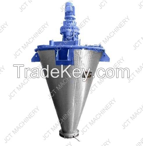 Single Cone Vacuum Screw Belt Mixing Dryer Chemical Raw Material Vertical Mixing Drying Integrated Machine