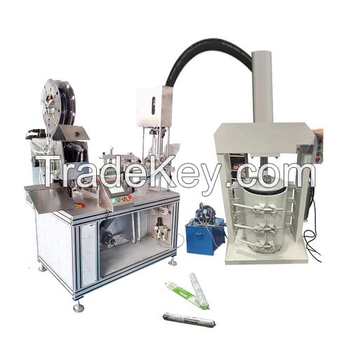 Full / Semi Automatic 300mL Silicone Sealant Cartridge Filling Machine Factory Price OEM ODM