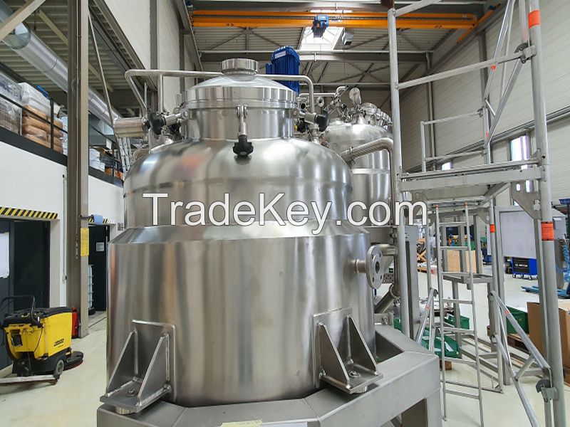 Fully Automatic Stainless Steel Mixing Tank Reactor For Tire Repair Sealant Production Line