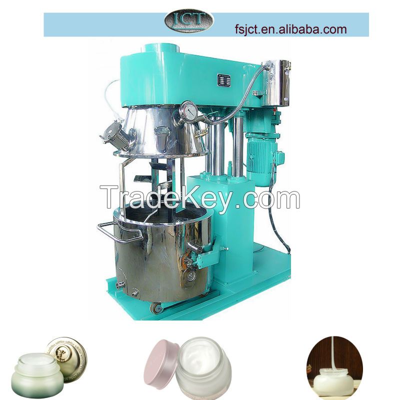 Patent Large Vacuum Planetary Mixer Equipped 2 Containers And Press Machine