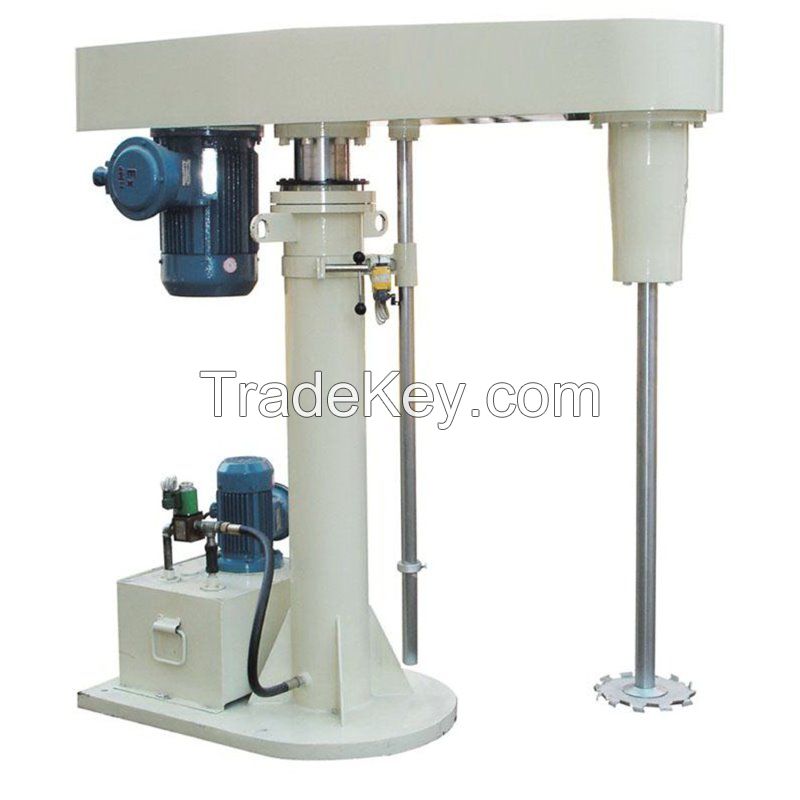 Paint High Speed Disperser And Mixing Tank Hydraulic Lifting Industrial Pigment Premixing High Soeed Disperser Mixer