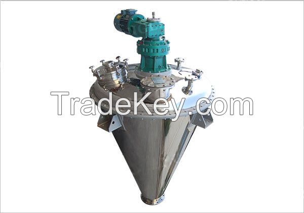 Single Cone Vacuum Screw Belt Mixing Dryer Chemical Raw Material Vertical Mixing Drying Integrated Machine