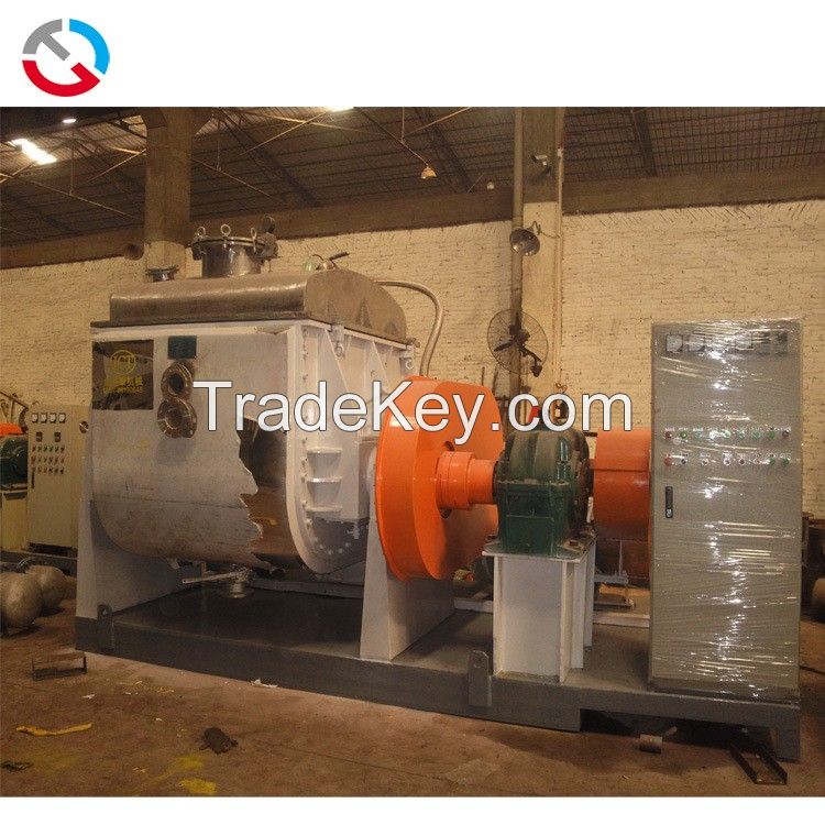 Silicone rubber butyl rubber kneading machine 800L stainless steel cylinder discharging kneading machine