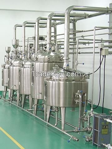 acrylic emulsion in textile production line solution project reactor tank