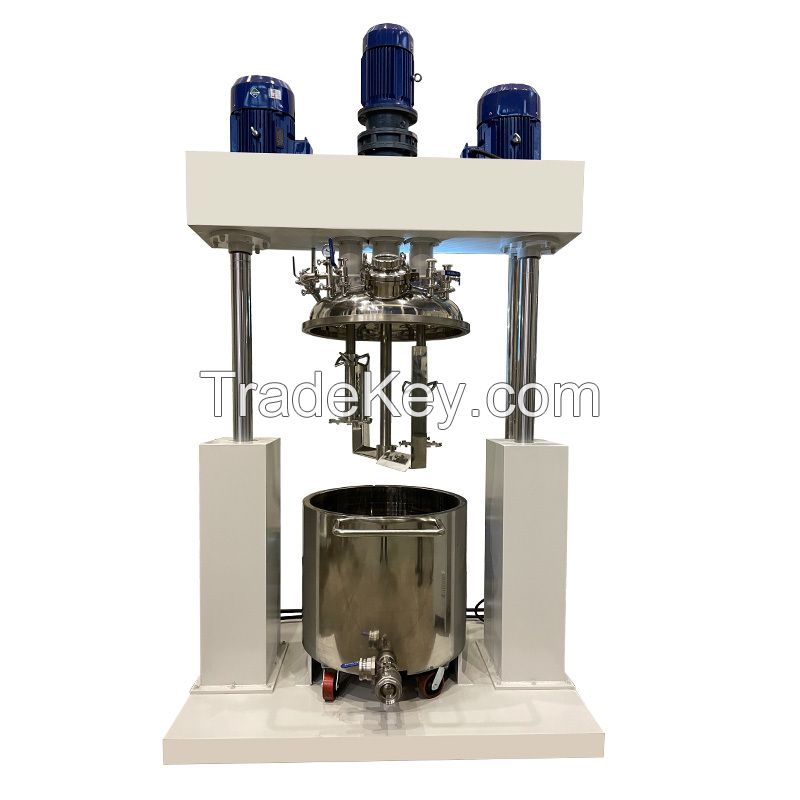Automatic Control System Clear Silicone Sealant Making Machine Plant Double Shaft Dust Mixer With Technical Formula