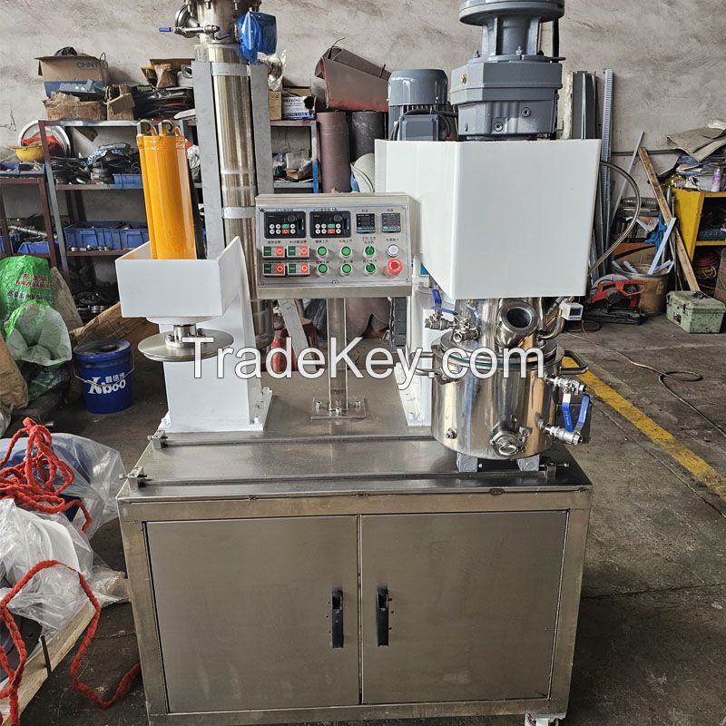 Fully automatic system twin shaft 1 cubic meter concrete mixer silicone sealant turnkey project twin shaft mixer