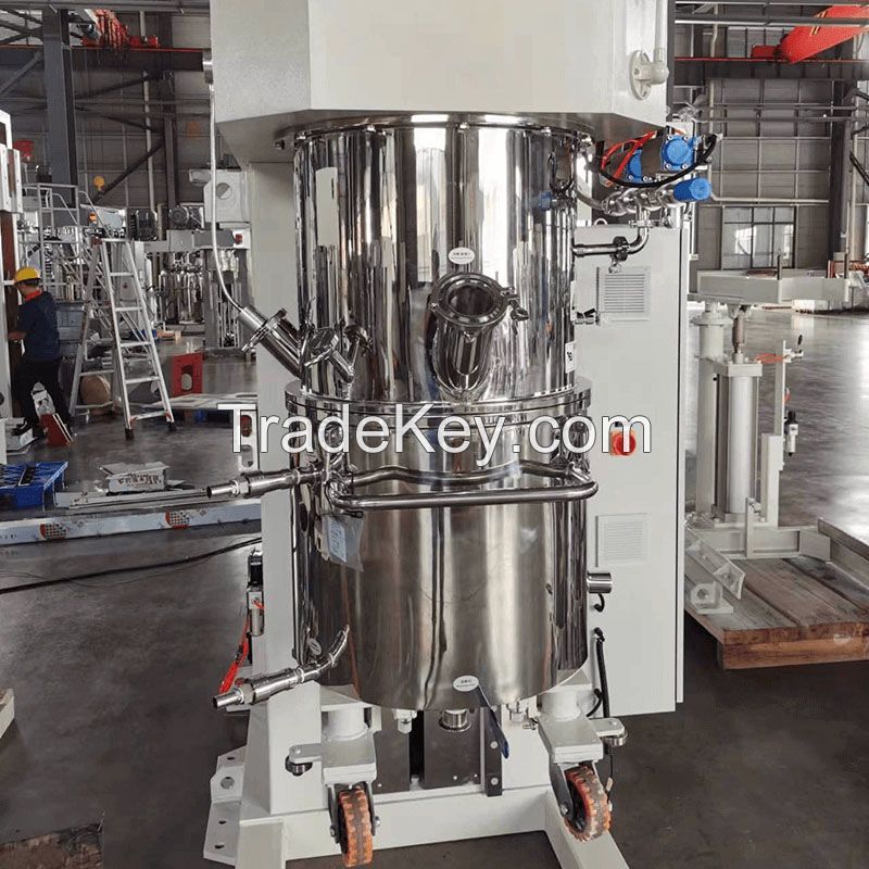 vacuum mixer mixing machine for batteries electrod sealant silicone brown making machine double planetary vacuum mixer