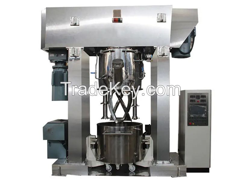 Large 200L Double Planetary Vacuum Dispersing Mixer For Lithium Battery Slurry Film