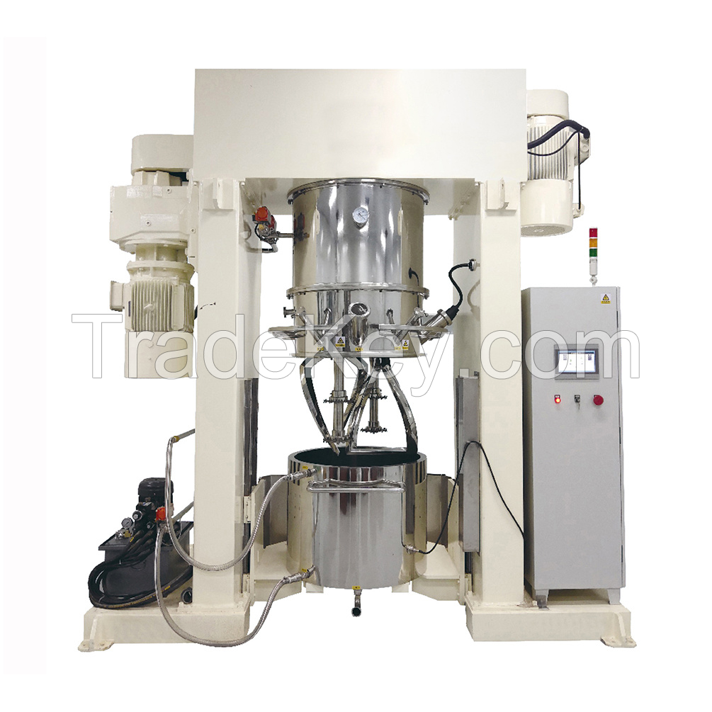 5L-2000L Chemical Battery Slurry Carbon Nanotubes Vacuum Planetary Mixer Lithium Battery Materials Dual Shaft Mixer