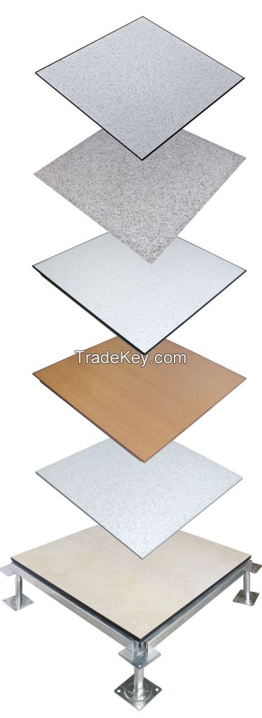 Covered Steel Cementitious Raised Access Floor for Banks, Telecommunication Centers, Smart Offices, Computer Rooms, Areas of High Humidity
