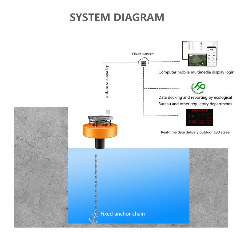Buoy-type surface water quality monitoring system
