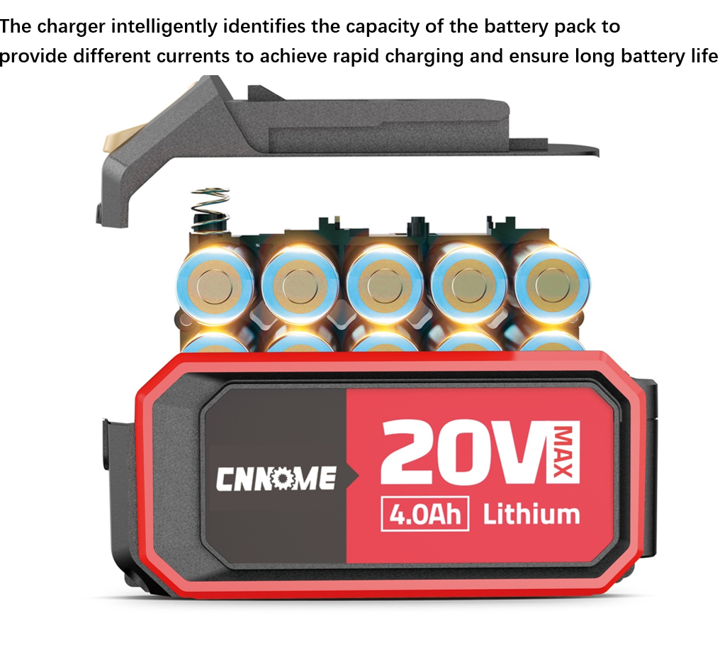 Brushless lithium rotary hammer cordless battery 20V-CRH26