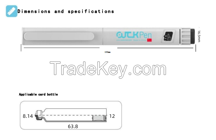 Disposable insulin injection pen