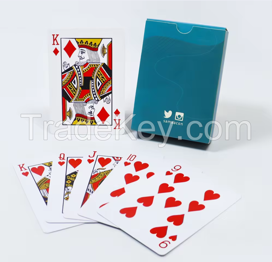 Manufacturing 100% Waterproof Gold Playing Cards Custom Design Plastic Poker Playing Cards With Tuck Box