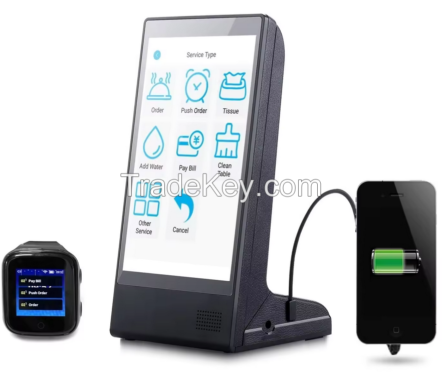 New and Innovative Restaurant Desktop Digital Menu Advertising Display Android WiFi Call Ordering System Device Menu Tablet
