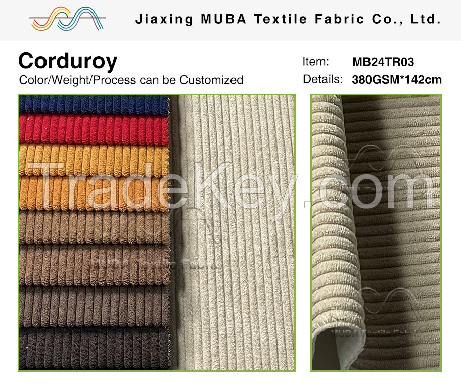 Factory Direct High Quality Low Priced Corduroy Fabric for Sofas Curtains and Other Furniture