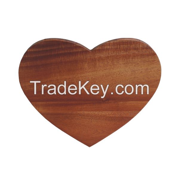 Acacia Wood Heart Shaped Cutting Board