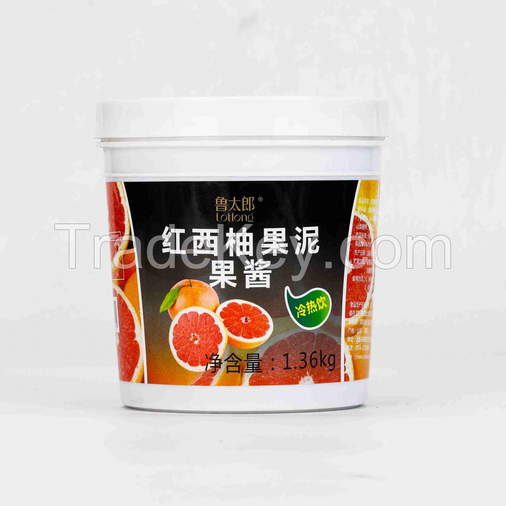 Fruit Jam Grapefruit Fruit Puree 1.36kg bottles Puree for drinks beverage