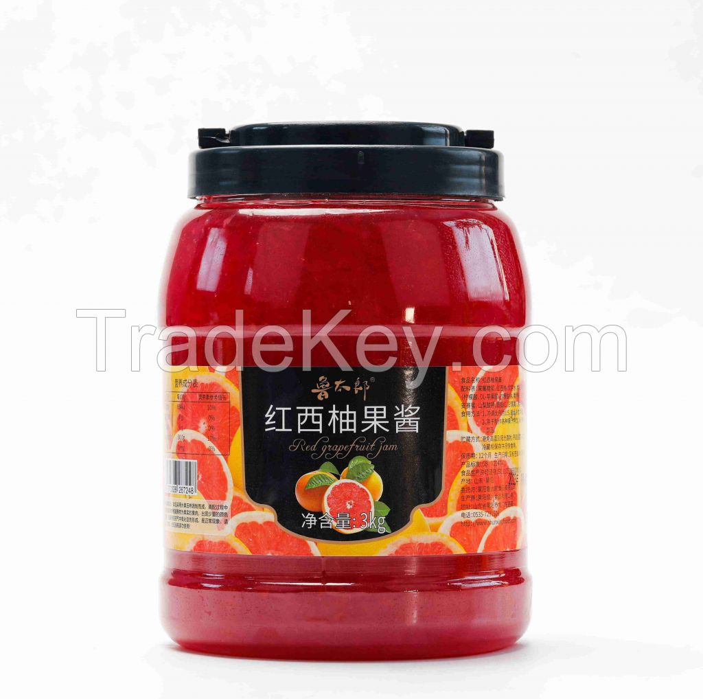 Fruit Jam Grapefruit Jam 3kg bottles for Baked Beverage
