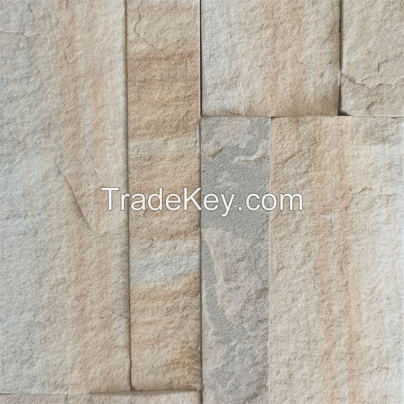 SCROLLS yellow wall cultural stone patchwork trim stone for buildings