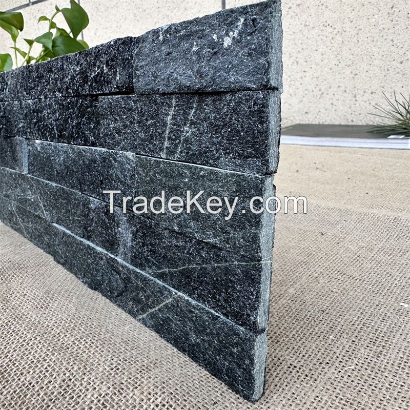 SQUID black cultured stone mushroom rock veneer for villa yard and square