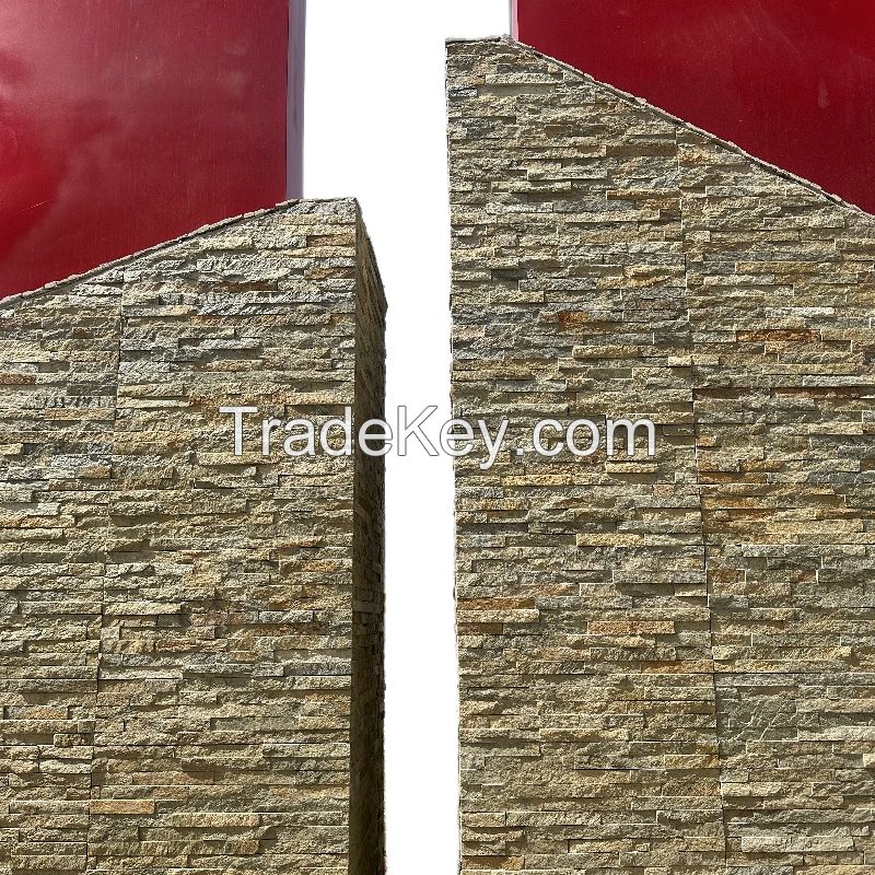 FALLENLEAVES Yellow cultured stone panels natural floor thin stone slate