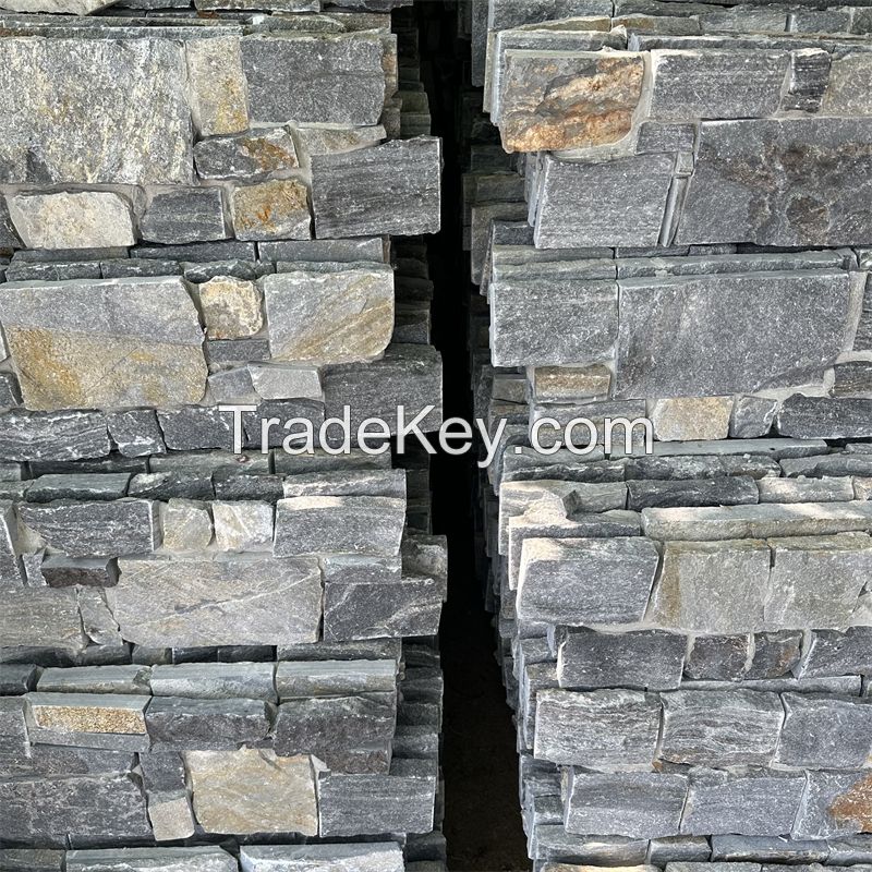 blue ledge stone wall panel for decoration blue cultured stone veneer architectural design