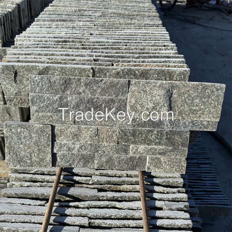 Green cultured stone for extrior walls natural stone thin veneer architectural design