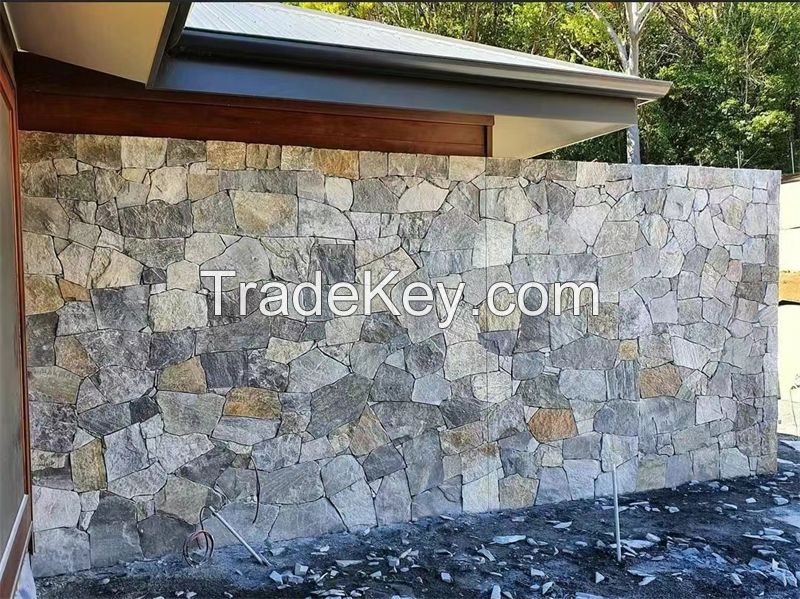 blue ledge stone wall panel for decoration blue cultured stone veneer architectural design