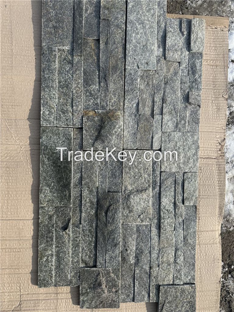 Gray natural stone thin veneer Lightgray cultured stone panels for landscaping