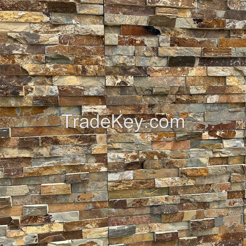 AUTUMN Rustic Multicolor Slate Cultured Stone natural stone tile for extrior walls